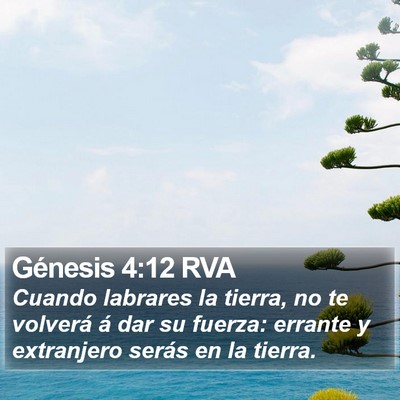 Génesis 4:12 RVA Bible Verse Image