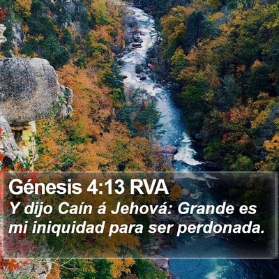Génesis 4:13 RVA Bible Verse Image