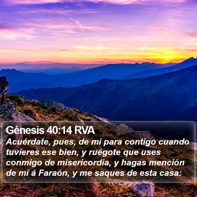 Génesis 40:14 RVA Bible Verse Image