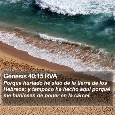 Génesis 40:15 RVA Bible Verse Image
