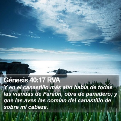 Génesis 40:17 RVA Bible Verse Image