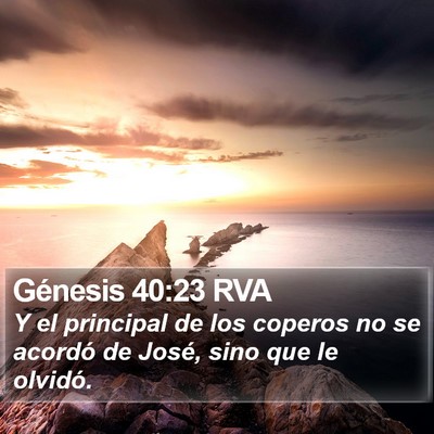 Génesis 40:23 RVA Bible Verse Image