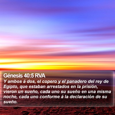 Génesis 40:5 RVA Bible Verse Image