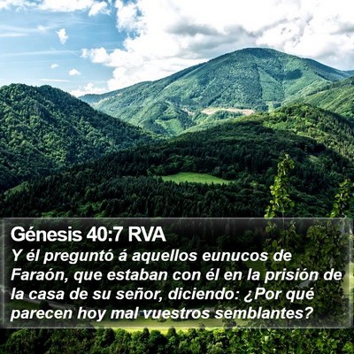 Génesis 40:7 RVA Bible Verse Image