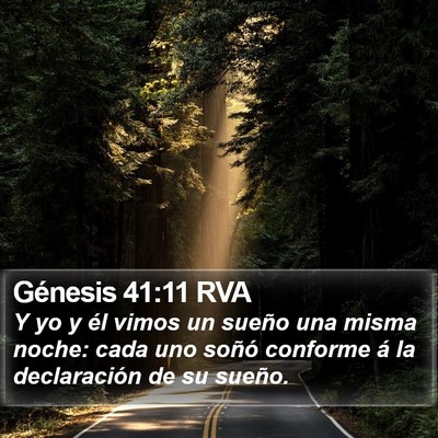 Génesis 41:11 RVA Bible Verse Image