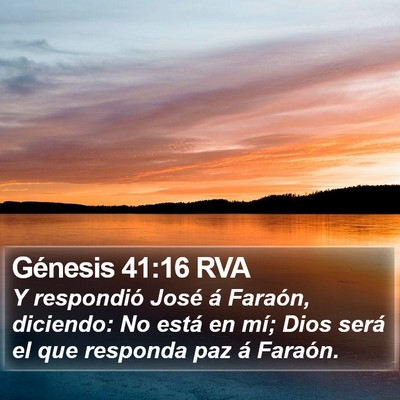 Génesis 41:16 RVA Bible Verse Image
