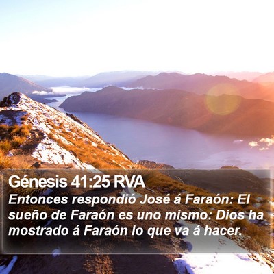 Génesis 41:25 RVA Bible Verse Image