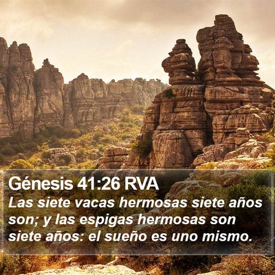 Génesis 41:26 RVA Bible Verse Image
