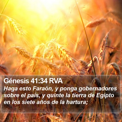 Génesis 41:34 RVA Bible Verse Image