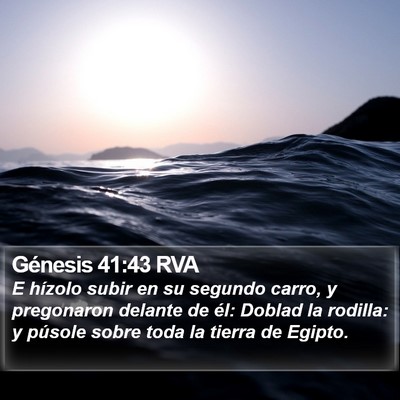 Génesis 41:43 RVA Bible Verse Image