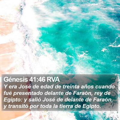 Génesis 41:46 RVA Bible Verse Image