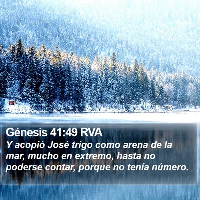 Génesis 41:49 RVA Bible Verse Image