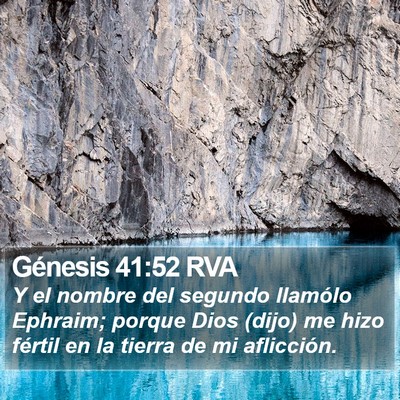 Génesis 41:52 RVA Bible Verse Image