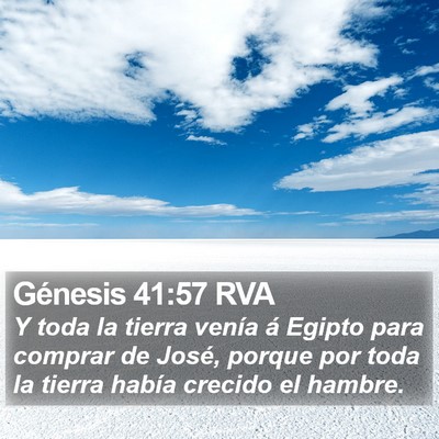 Génesis 41:57 RVA Bible Verse Image
