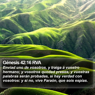 Génesis 42:16 RVA Bible Verse Image