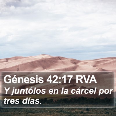 Génesis 42:17 RVA Bible Verse Image
