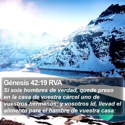 Génesis 42:19 RVA Bible Verse Image
