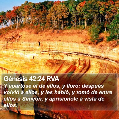 Génesis 42:24 RVA Bible Verse Image