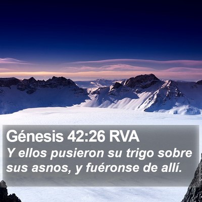 Génesis 42:26 RVA Bible Verse Image