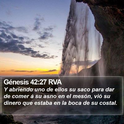 Génesis 42:27 RVA Bible Verse Image