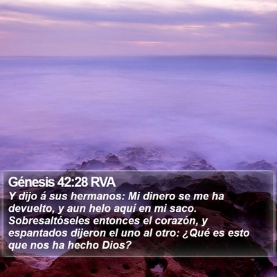 Génesis 42:28 RVA Bible Verse Image