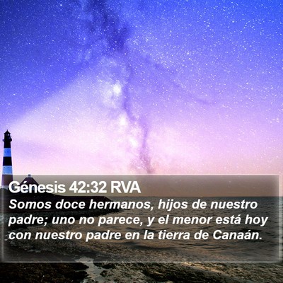Génesis 42:32 RVA Bible Verse Image