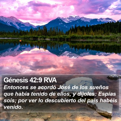 Génesis 42:9 RVA Bible Verse Image