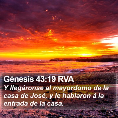 Génesis 43:19 RVA Bible Verse Image