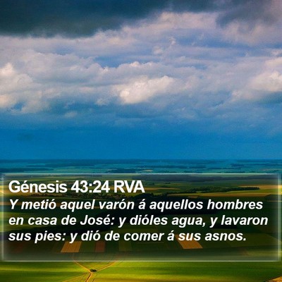 Génesis 43:24 RVA Bible Verse Image