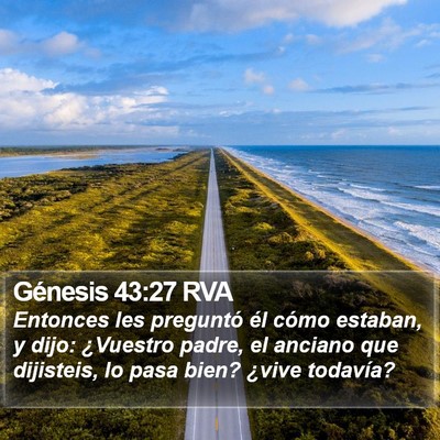 Génesis 43:27 RVA Bible Verse Image