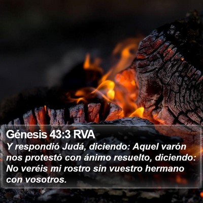 Génesis 43:3 RVA Bible Verse Image