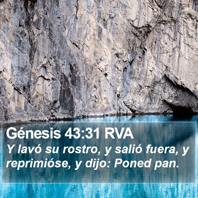 Génesis 43:31 RVA Bible Verse Image