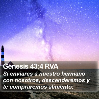 Génesis 43:4 RVA Bible Verse Image