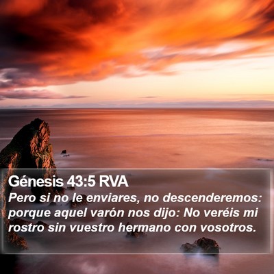 Génesis 43:5 RVA Bible Verse Image