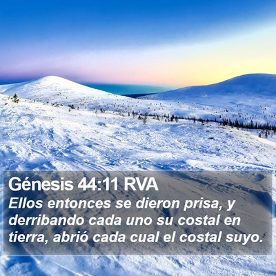 Génesis 44:11 RVA Bible Verse Image