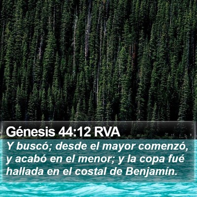 Génesis 44:12 RVA Bible Verse Image