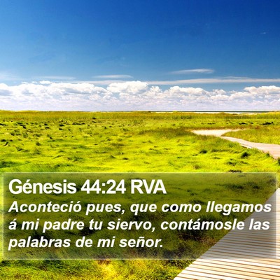 Génesis 44:24 RVA Bible Verse Image