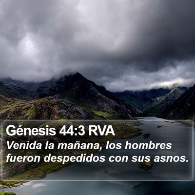 Génesis 44:3 RVA Bible Verse Image