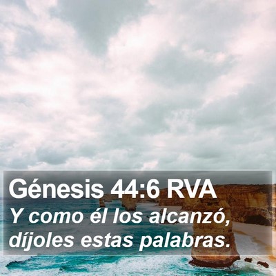 Génesis 44:6 RVA Bible Verse Image