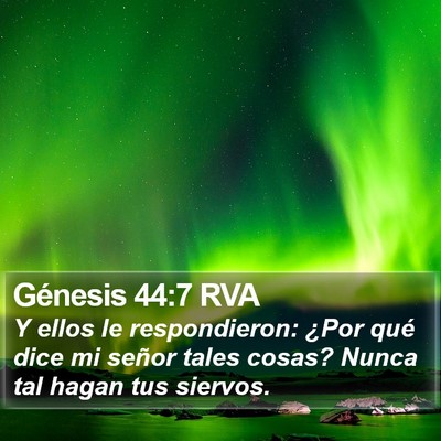 Génesis 44:7 RVA Bible Verse Image