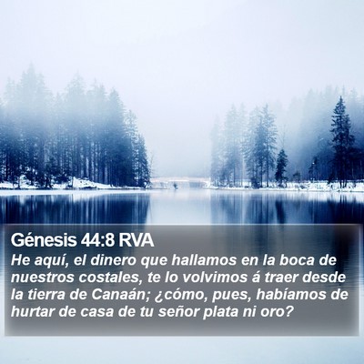 Génesis 44:8 RVA Bible Verse Image