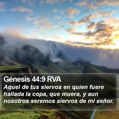 Génesis 44:9 RVA Bible Verse Image