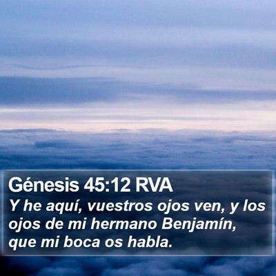 Génesis 45:12 RVA Bible Verse Image