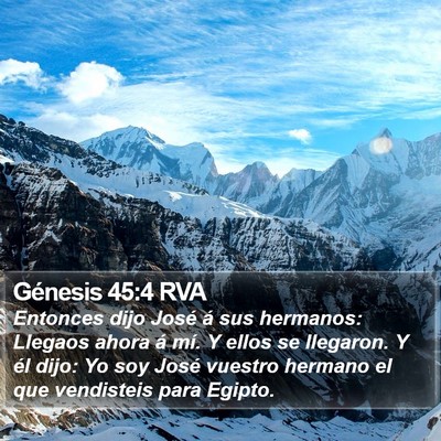 Génesis 45:4 RVA Bible Verse Image