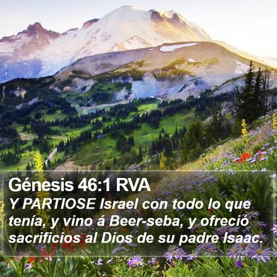 Génesis 46:1 RVA Bible Verse Image
