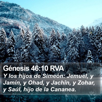 Génesis 46:10 RVA Bible Verse Image