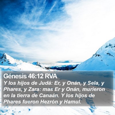 Génesis 46:12 RVA Bible Verse Image