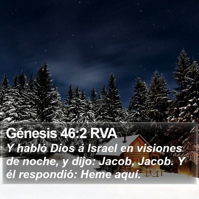 Génesis 46:2 RVA Bible Verse Image
