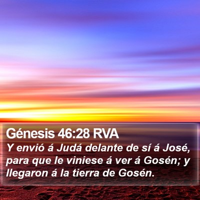 Génesis 46:28 RVA Bible Verse Image