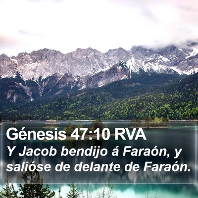 Génesis 47:10 RVA Bible Verse Image